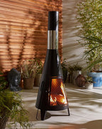 Ulric - Outdoor Chiminea Fireplace Iron Fire Pit